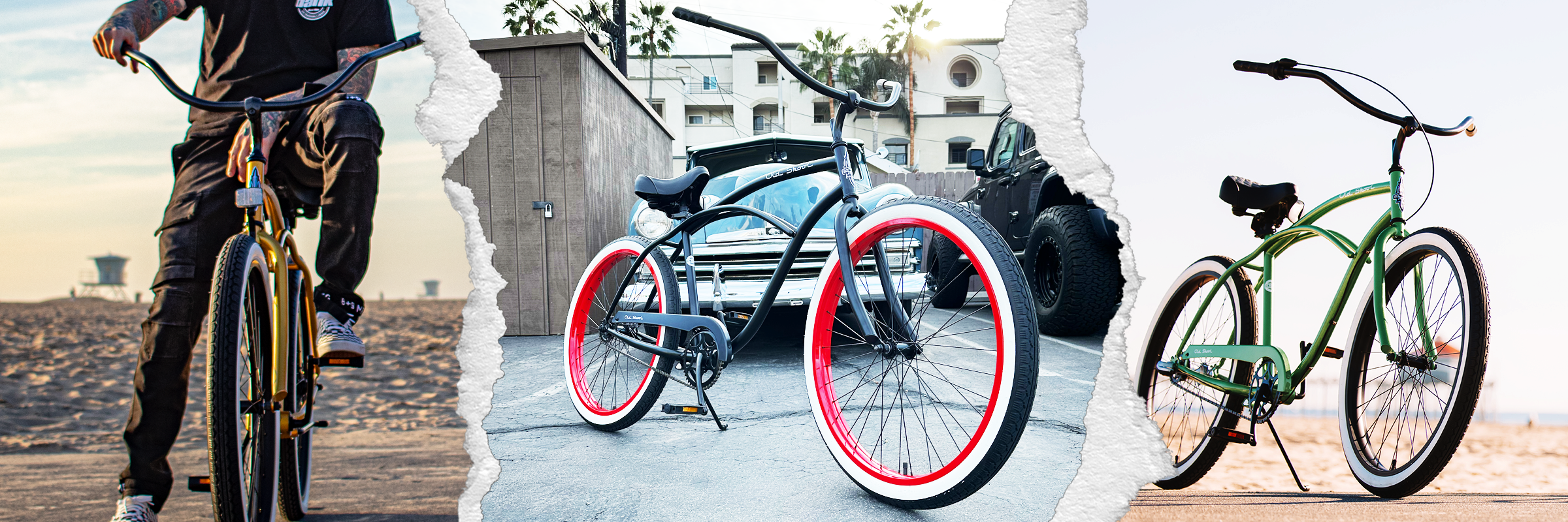 OLD SKOOL Men's Beach Cruisers | Huntington Beach Bicycle Company