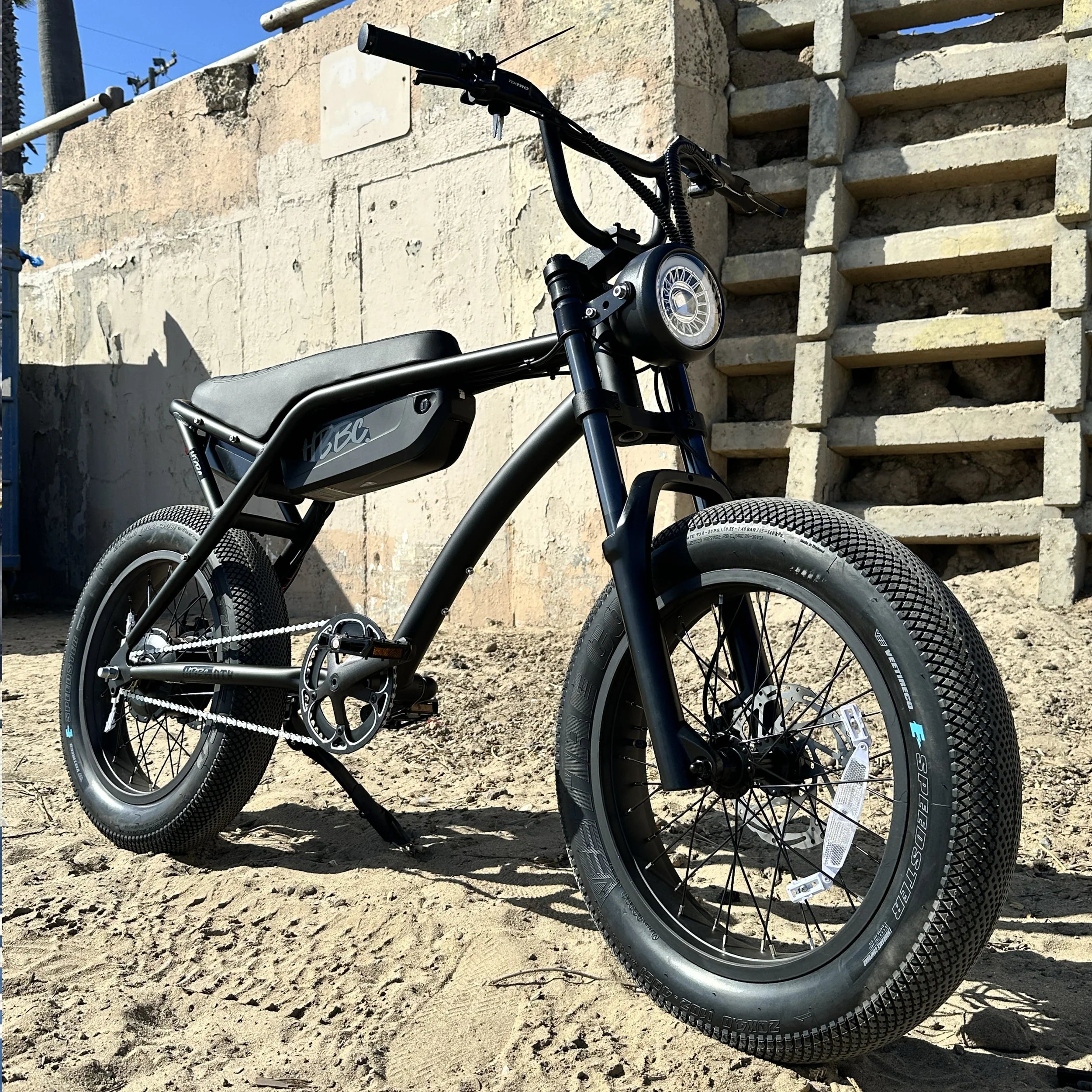 HBBC DTR Premium 20" Electric Bike - FLAT BLACK