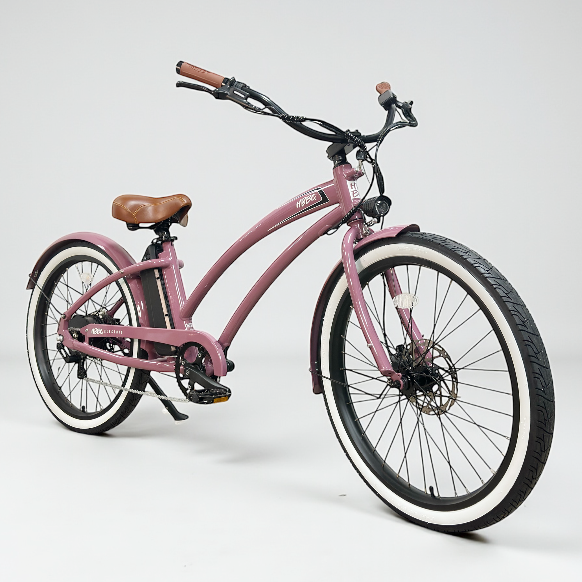 HBBC Women's Electric Cruiser - White/Mint