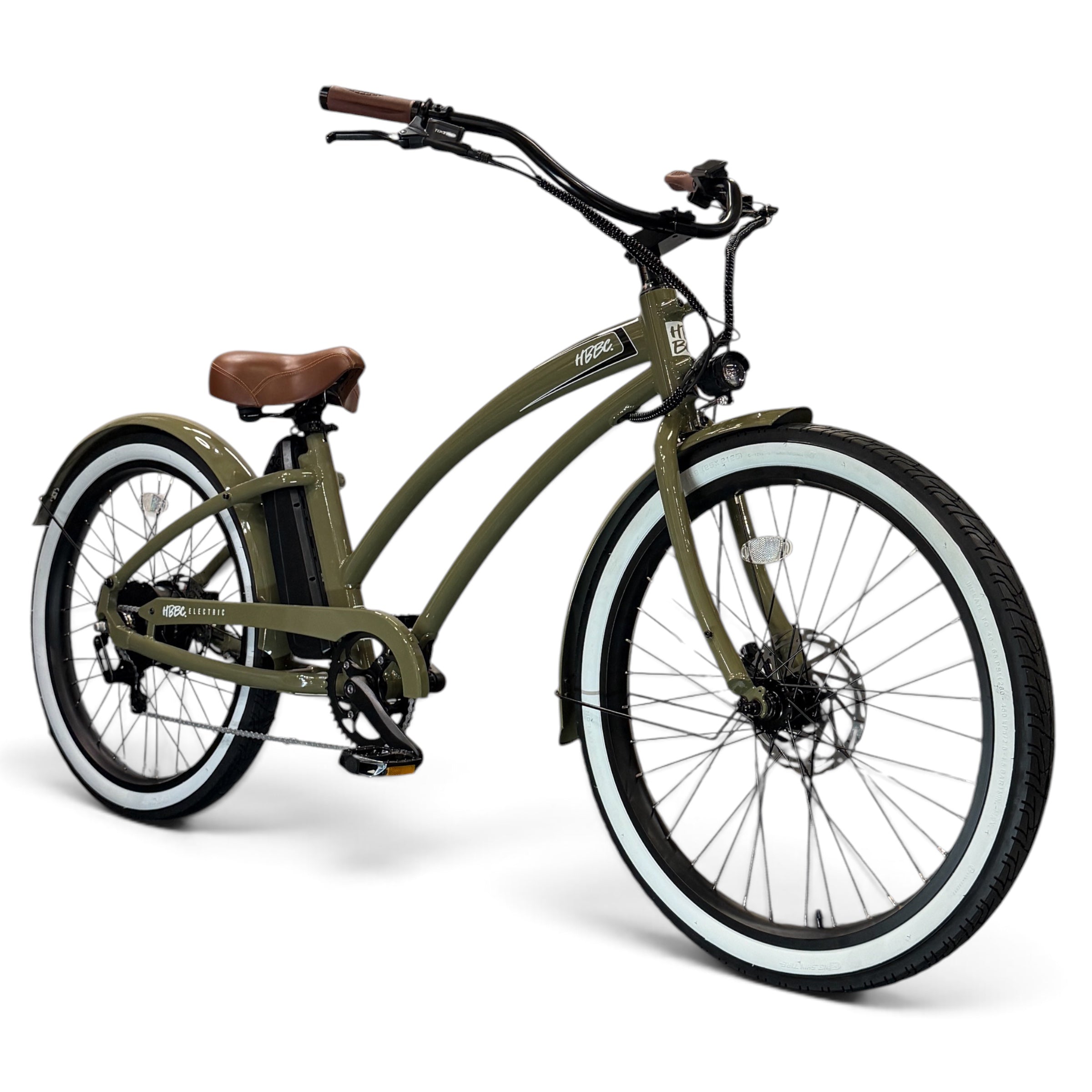 HBBC Women's Electric Cruiser - Gloss Olive