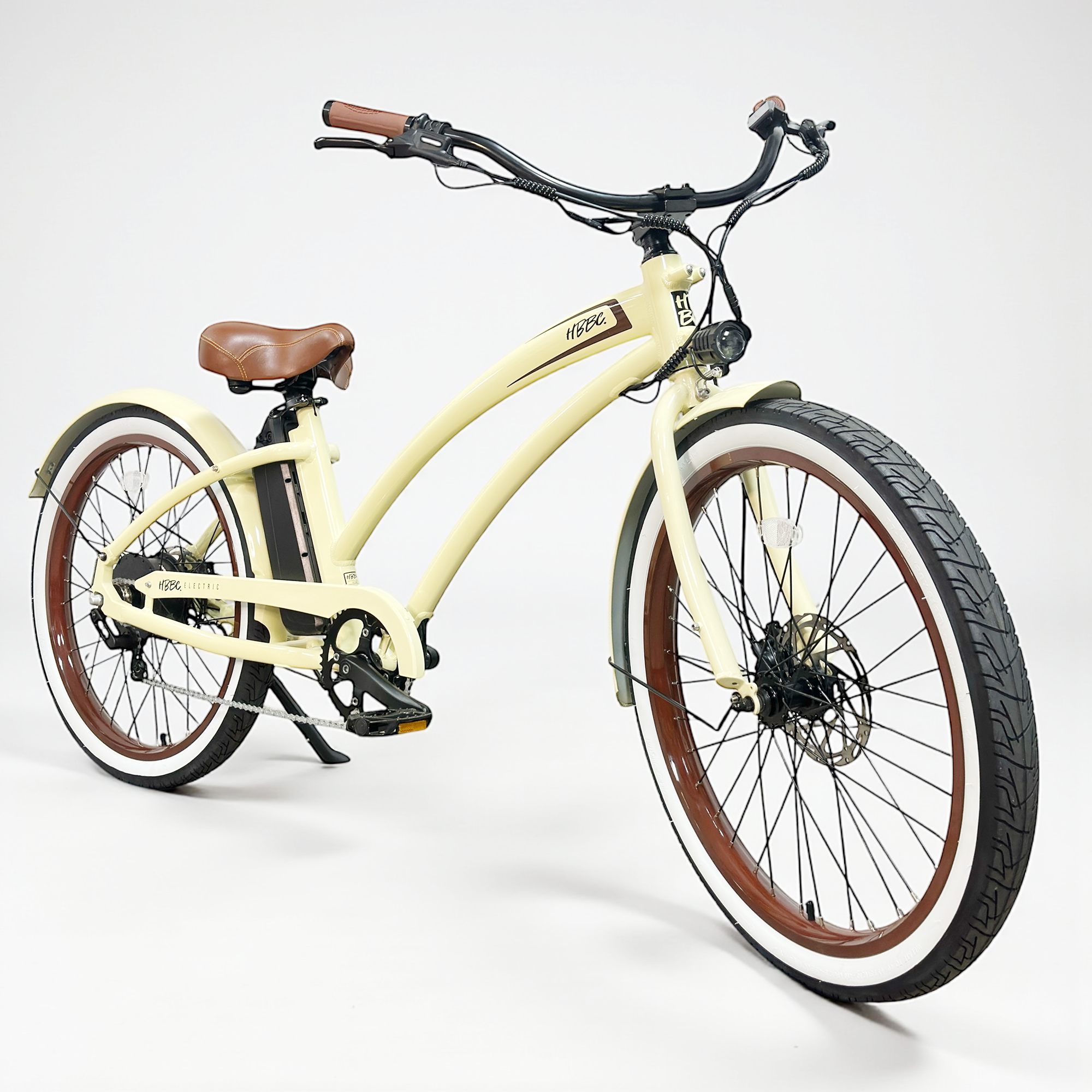 HBBC Women's Electric Cruiser – Vanilla Brown | Huntington Beach HBBC Women's Electric Cruiser – Vanilla Brown | Huntington Beach