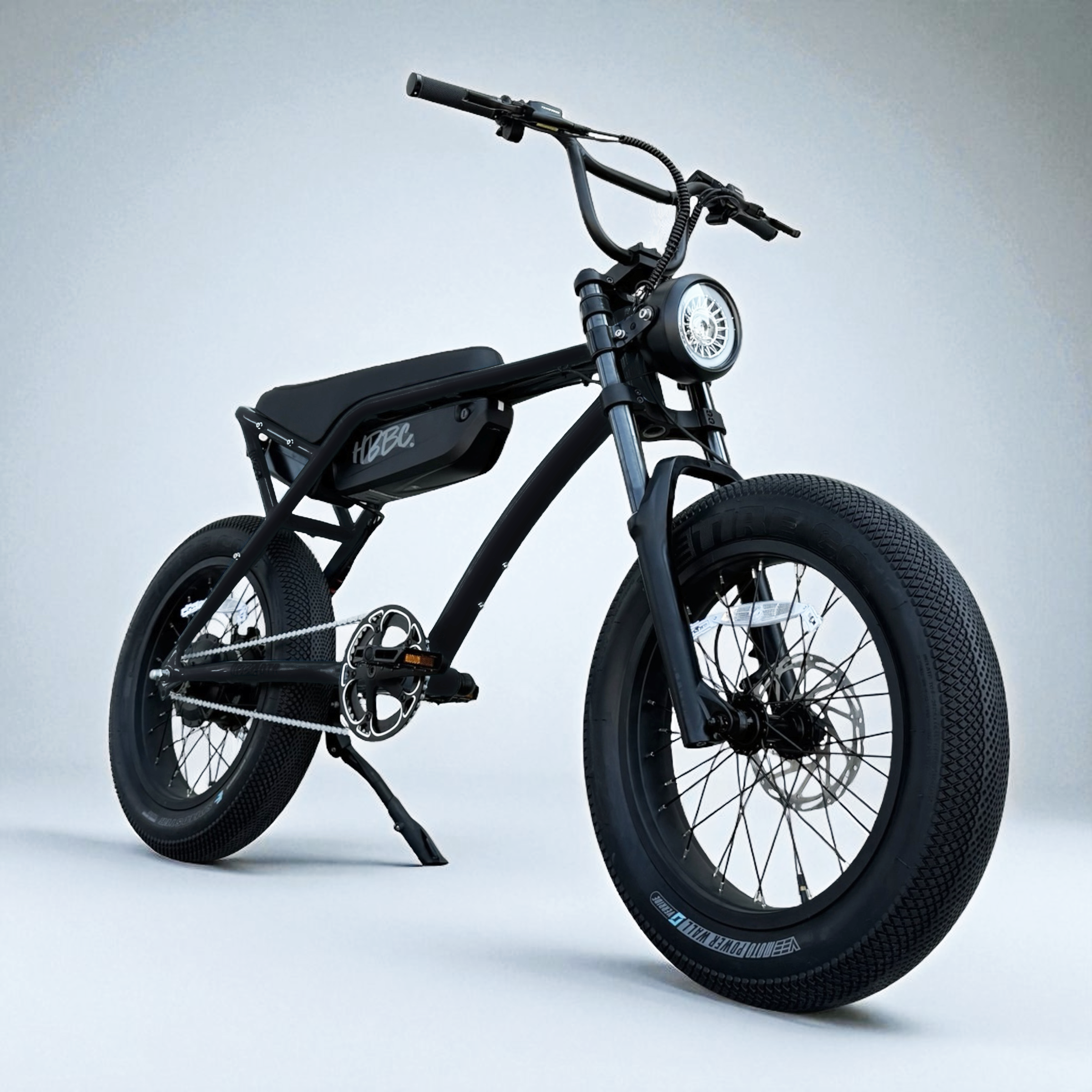 HBBC DTR Premium 20" Electric Bike - FLAT BLACK