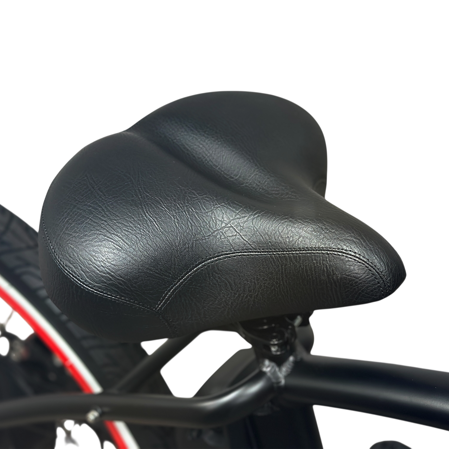 HBBC Men's Electric Cruiser - Flat Black/Red