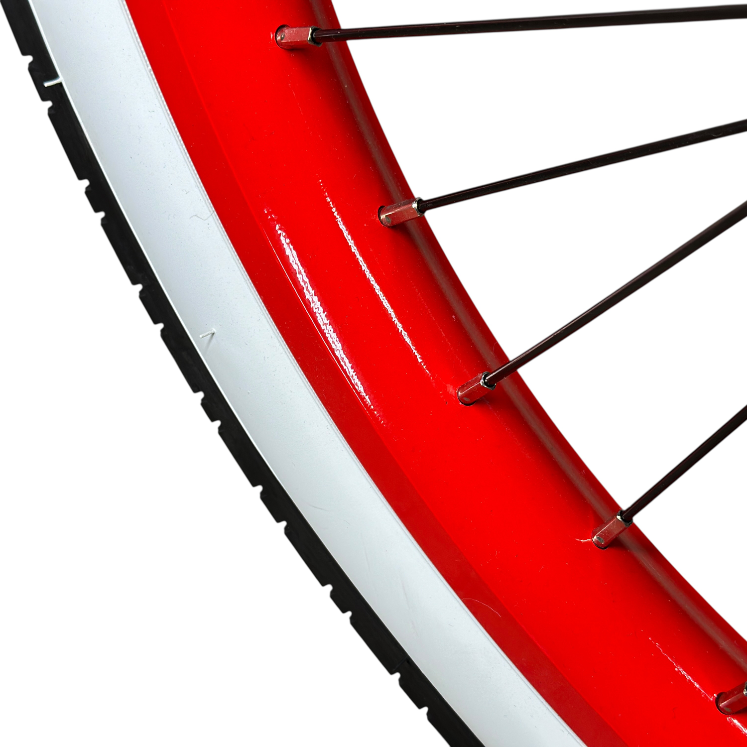 HBBC Men's Electric Cruiser - Flat Black/Red