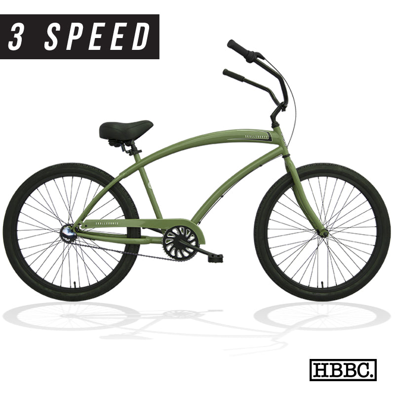 SKULLXBONES Men's Beach Cruiser Speed OLIVE – Huntington Beach