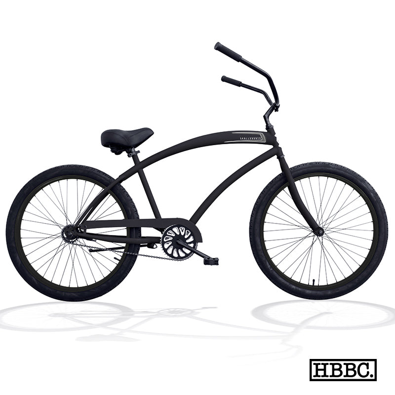 SKULLXBONES Men's Beach Cruiser FLAT BLACK – Huntington Beach