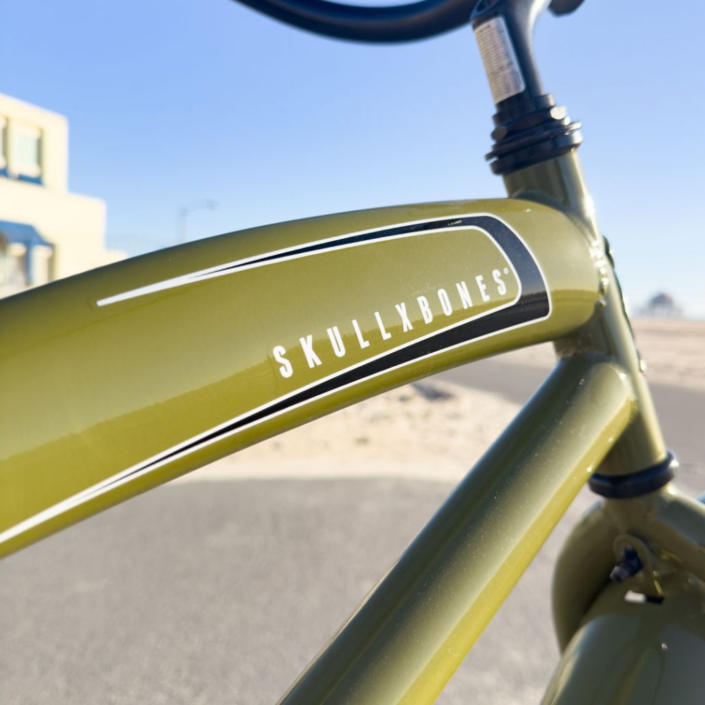 SKULLXBONES Women's Beach Cruiser - GLOSS OLIVE GREEN