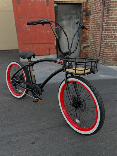 HBBC Electric Cruiser Basket - Lifestyle View