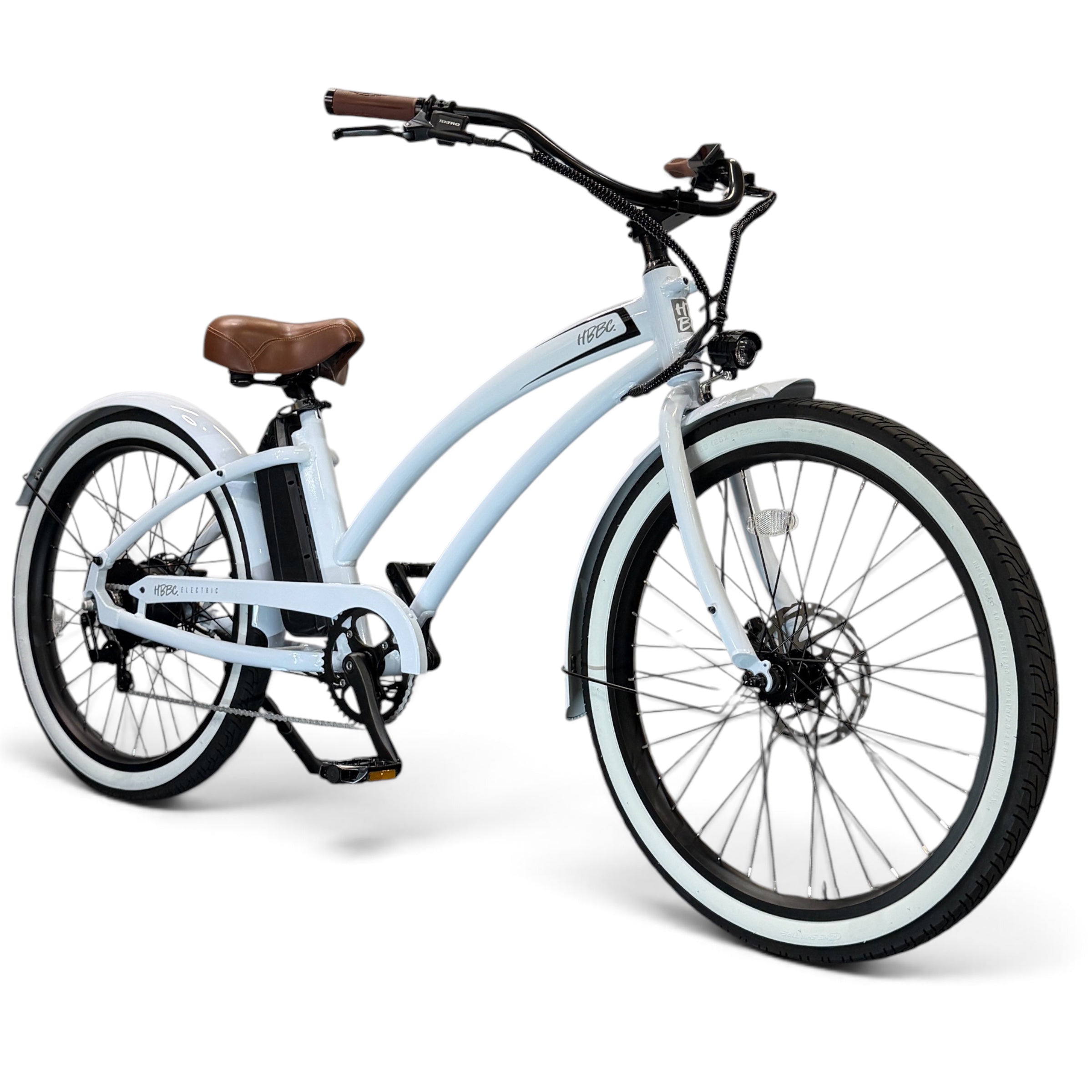 HBBC Women's Electric Cruiser - White/Black