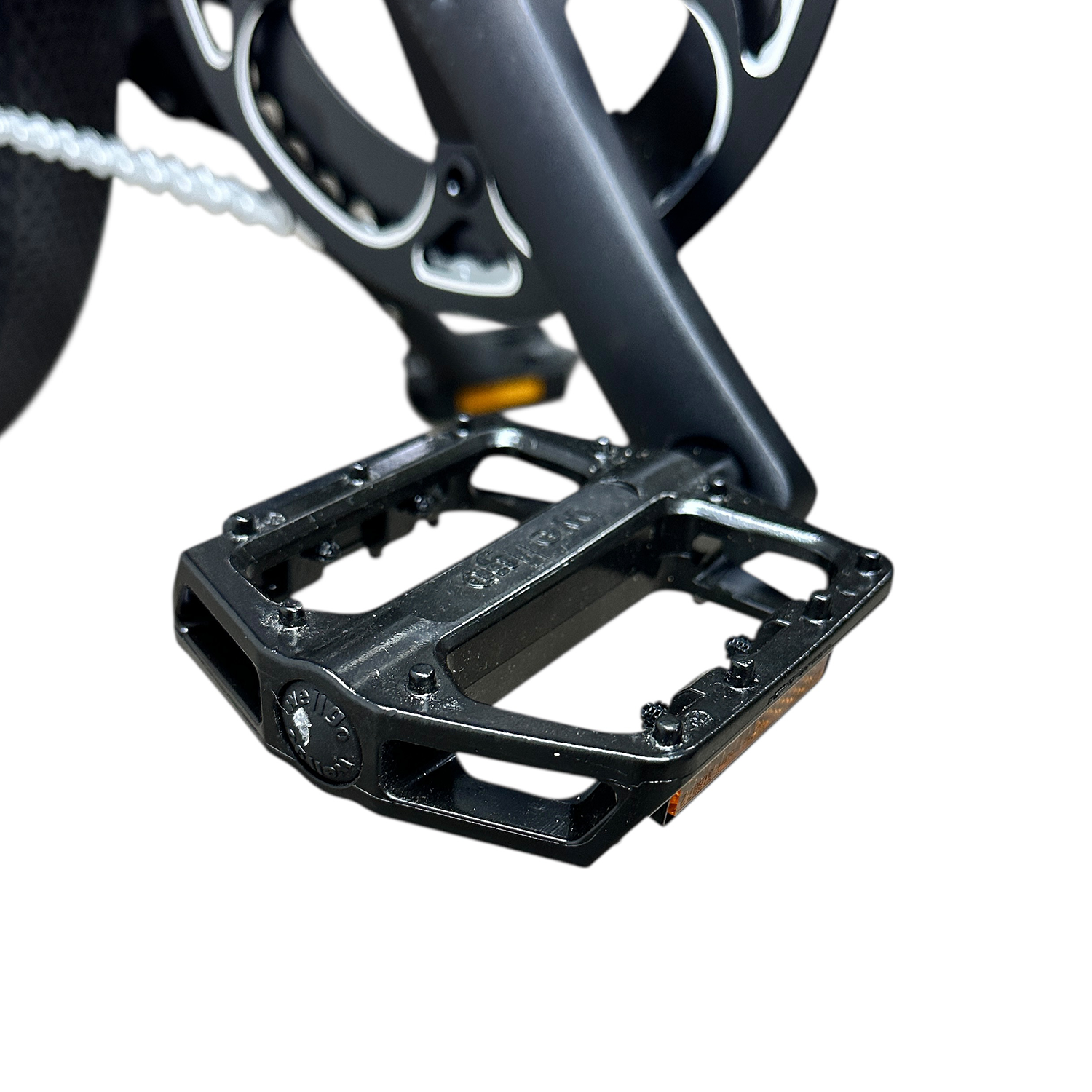 inch pedal HBBC DTR 20" Fat Tire Scrambler eBike – Flat Black