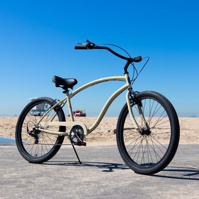 HBBC Men's Beach Cruiser Sand – full bike view