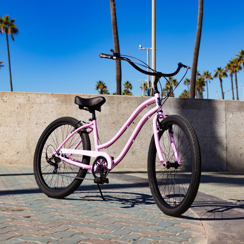 HBBC Women’s Beach Cruiser 7 Speed – PINK