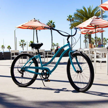 HBBC Women’s Beach Cruiser 7 Speed – TEAL