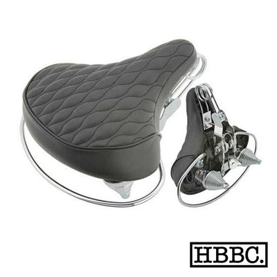 HBBC Diamond Web Spring Saddle - Black