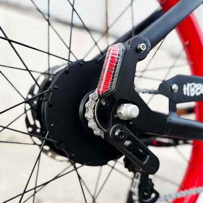 HBBC Men's Electric Cruiser - Flat Black/Red