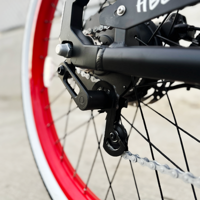 HBBC Men's Electric Cruiser - Flat Black/Red