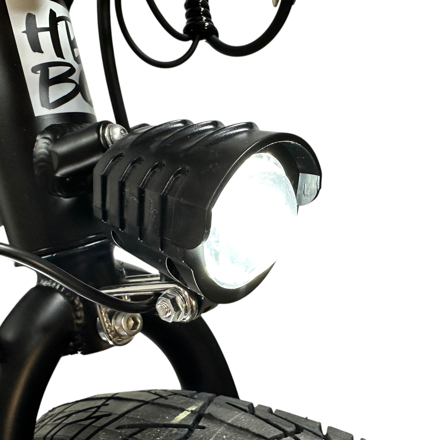 HBBC Men's Electric Cruiser - Flat Black/Red