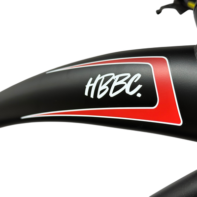 HBBC Men's Electric Cruiser - Flat Black/Red