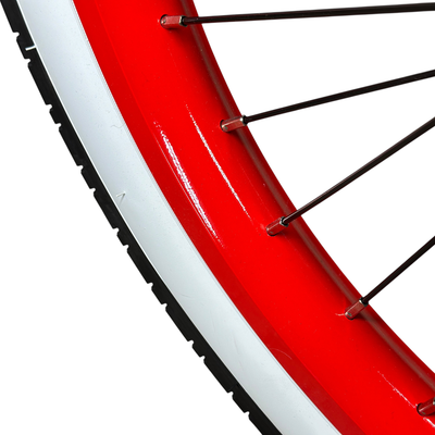 HBBC Men's Electric Cruiser - Flat Black/Red