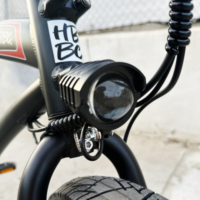 HBBC Men's Electric Cruiser - Flat Black/Red