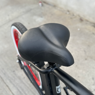 HBBC Men's Electric Cruiser - Flat Black/Red