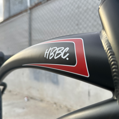 HBBC Men's Electric Cruiser - Flat Black/Red