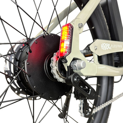 HBBC Men's Electric Cruiser - Putty - Rear View