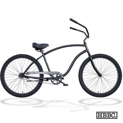 HBBC Men's Beach Cruiser - GLOSS BLACK