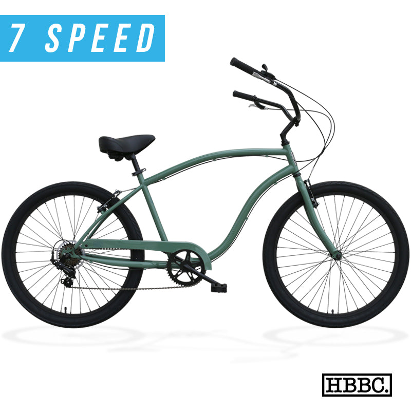 HBBC Men’s Beach Cruiser 7 Speed – MOSS