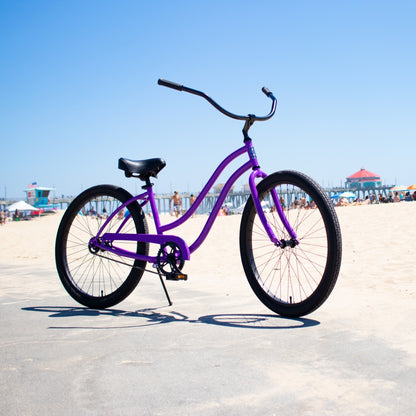 HBBC Women's Beach Cruiser - PURPLE