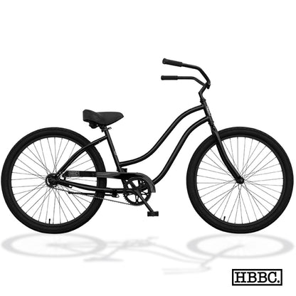 HBBC Women's Beach Cruiser - GLOSS BLACK