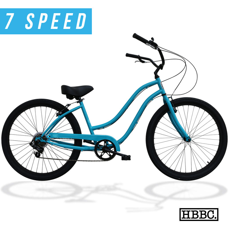 HBBC Women’s Beach Cruiser 7 Speed – TEAL