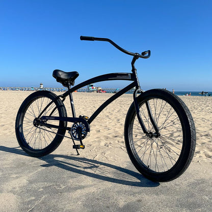 SKULLXBONES Men's Beach Cruiser - FLAT BLACK