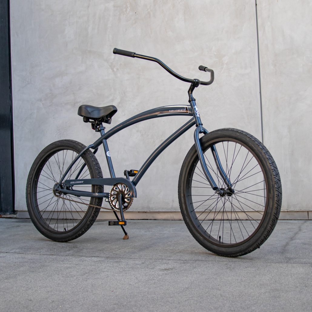 SKULLXBONES Men's Beach Cruiser – Battleship Grey