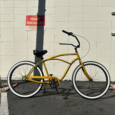 OLD SKOOL Men's 3-Speed Beach Cruiser Metallic Gold – main product photo