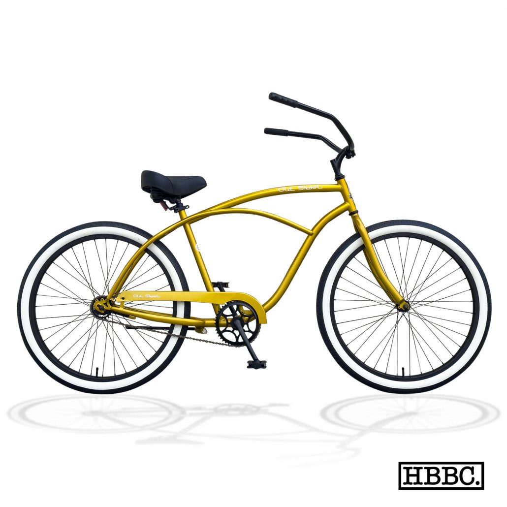 OLD SKOOL Men’s Beach Cruiser – METALLIC GOLD