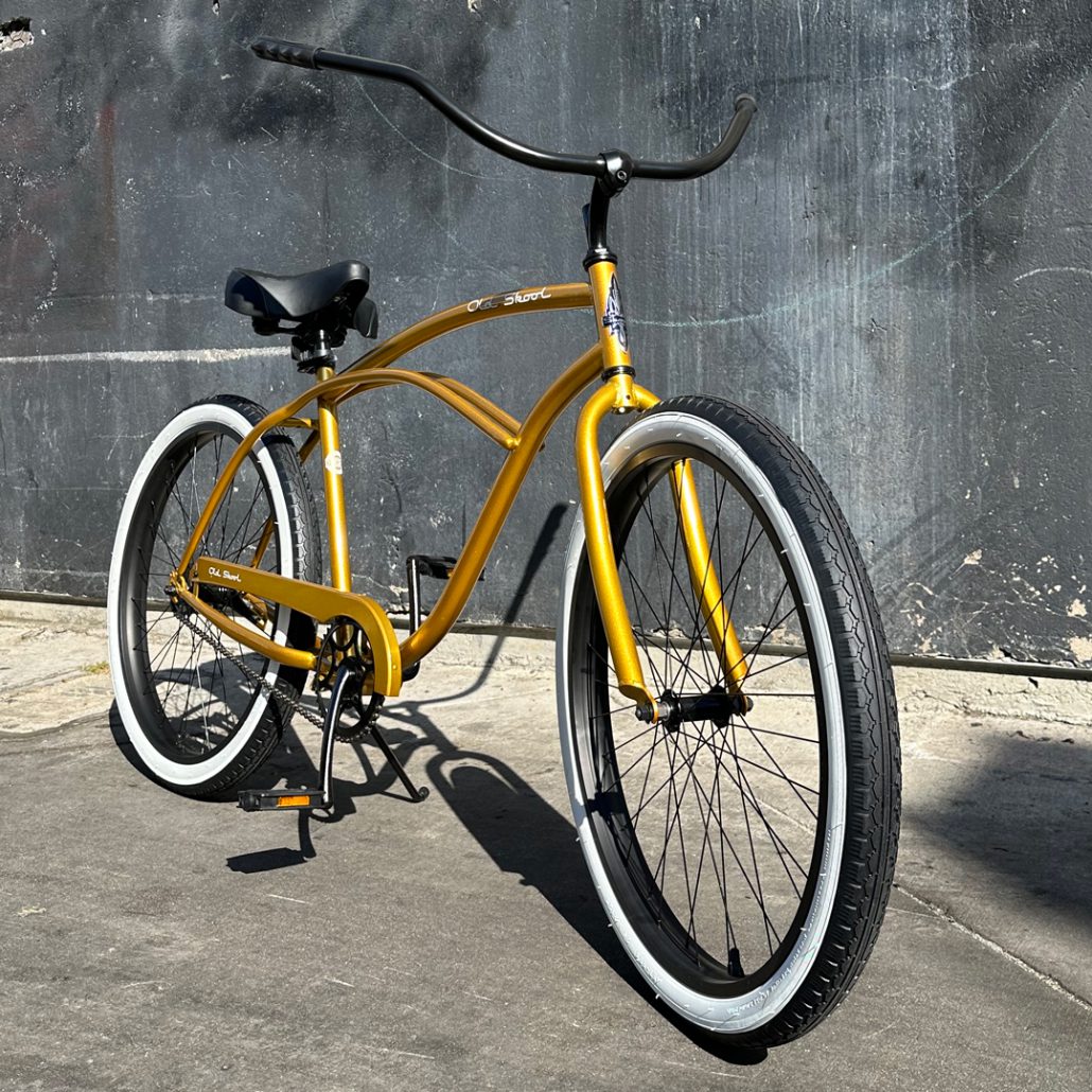 OLD SKOOL Men's 3-Speed Beach Cruiser – Metallic Gold | HBBC