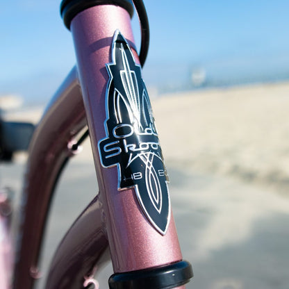 OLD SKOOL Women’s 7 Speed Beach Cruiser – Metallic Rose Gold