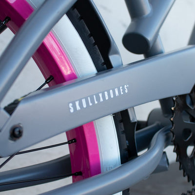 SKULLXBONES Girls PEE WEE 20" - Flat Grey/Pink