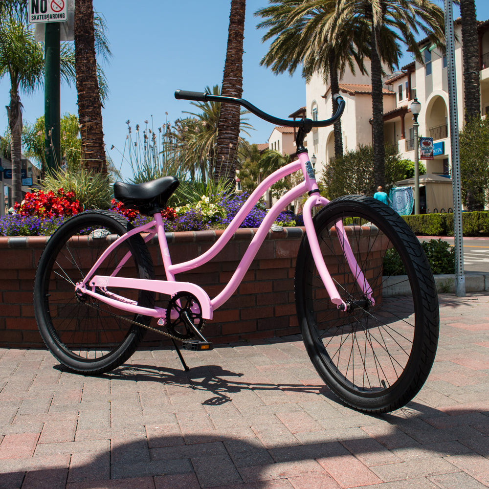 Women's Pink Beach Cruiser | HBBC | Huntington Beach, CA Huntington Beach Bicycle Company, Inc. Women's Pink Beach Cruiser | HBBC | Huntington Beach, CA Huntington Beach Bicycle Company, Inc.