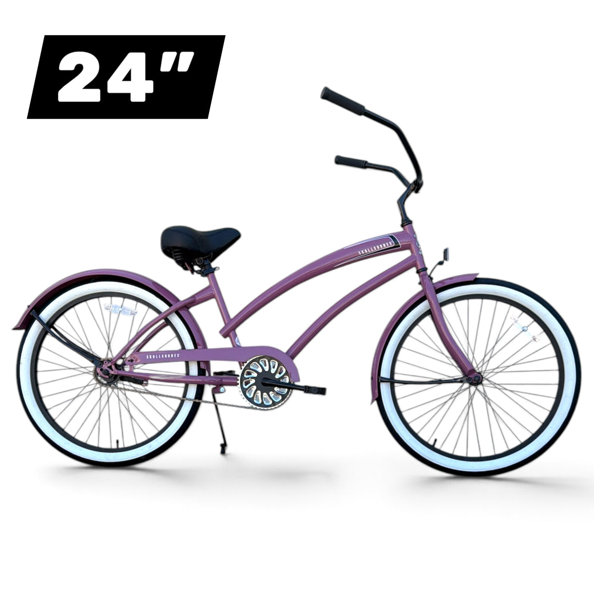 SKULLXBONES 24-inch women's beach cruiser in Desert Lilac