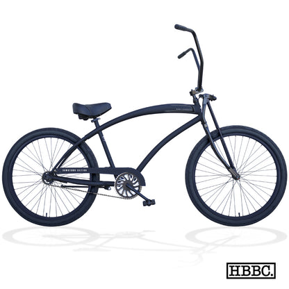 SKULLXBONES Downtown Edition Beach Cruiser - FLAT BLACK