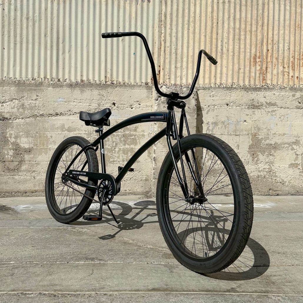 SKULLXBONES Downtown Edition Beach Cruiser - FLAT BLACK