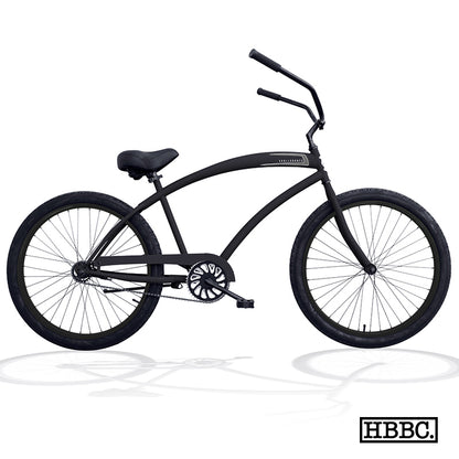 SKULLXBONES Men's Beach Cruiser - FLAT BLACK