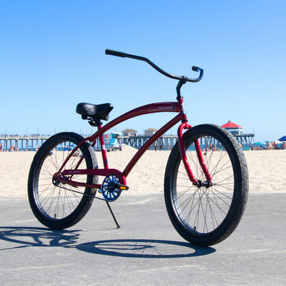 SKULLXBONES Men's Beach Cruiser - OX BLOOD