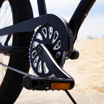 SKULLXBONES Wide Series Beach Cruiser - 3spd - FLAT BLACK