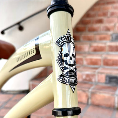 SKULLXBONES Women's Beach Cruiser - GLOSS VANILLA/BROWN