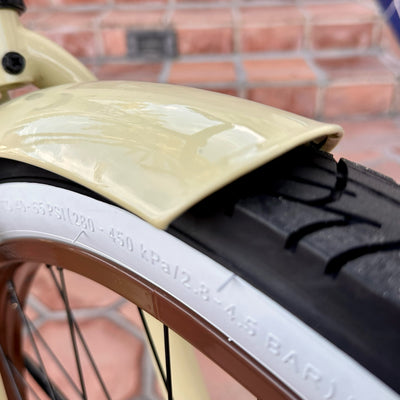 SKULLXBONES Women's Beach Cruiser - GLOSS VANILLA/BROWN