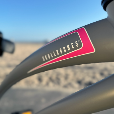 SKULLXBONES Women's Beach Cruiser - FLAT GREY/PINK