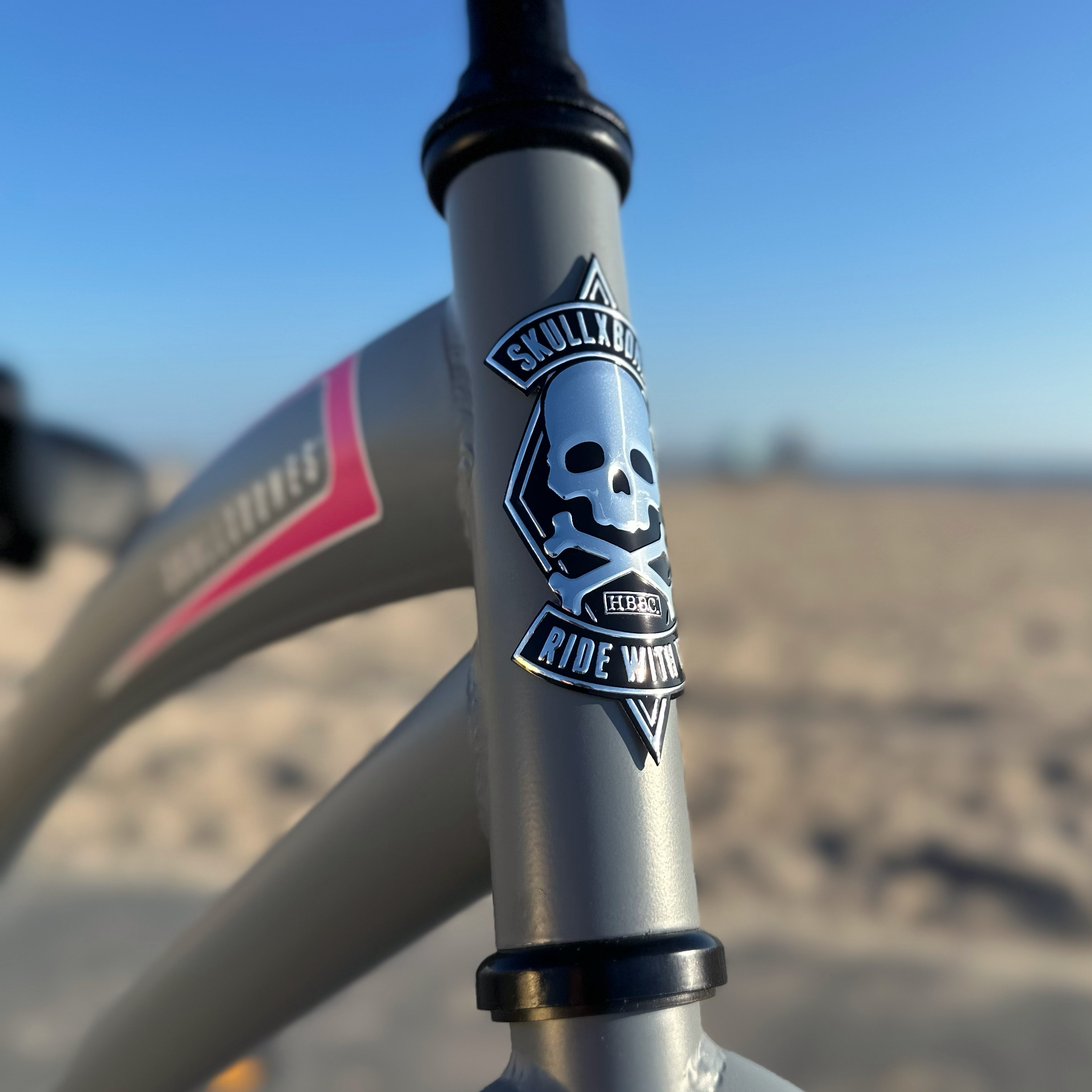 SKULLXBONES Women's Beach Cruiser - FLAT GREY/PINK